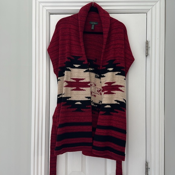 Ralph Lauren Jeans Co. Vintage Rare Southwestern Aztec Sweater Vest Cardigan - Picture 7 of 16